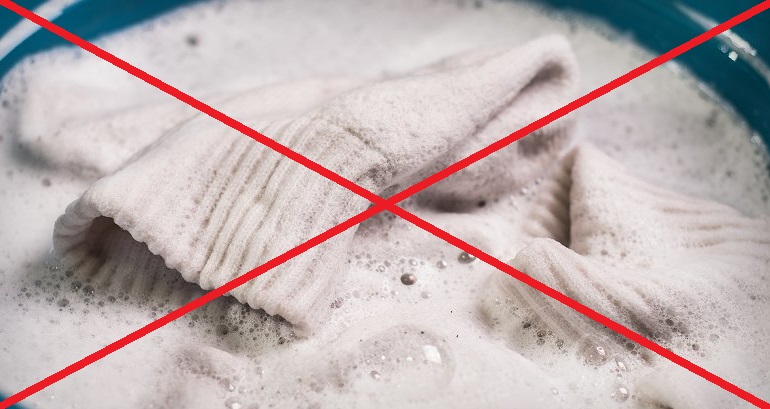 woolen products should not be soaked