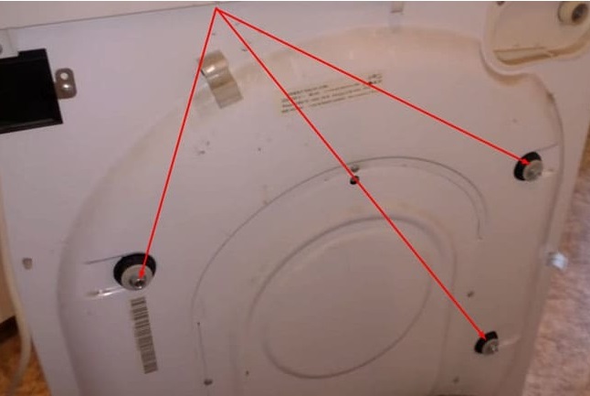How to remove the shipping bolts on a Bosch washing machine