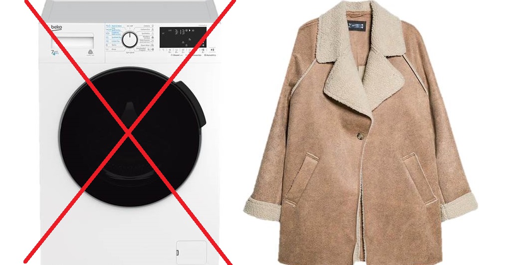 Machine washing of the sheepskin coat is not possible
