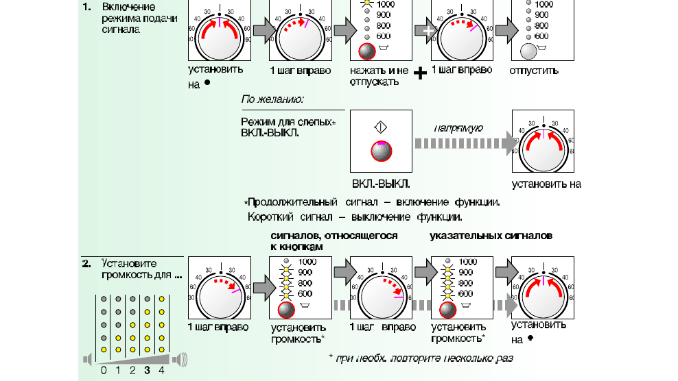 instructions for turning off the sound