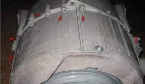 We take out the Zanussi tank