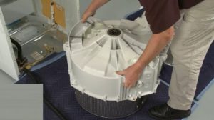 disassembling a Zanussi drum
