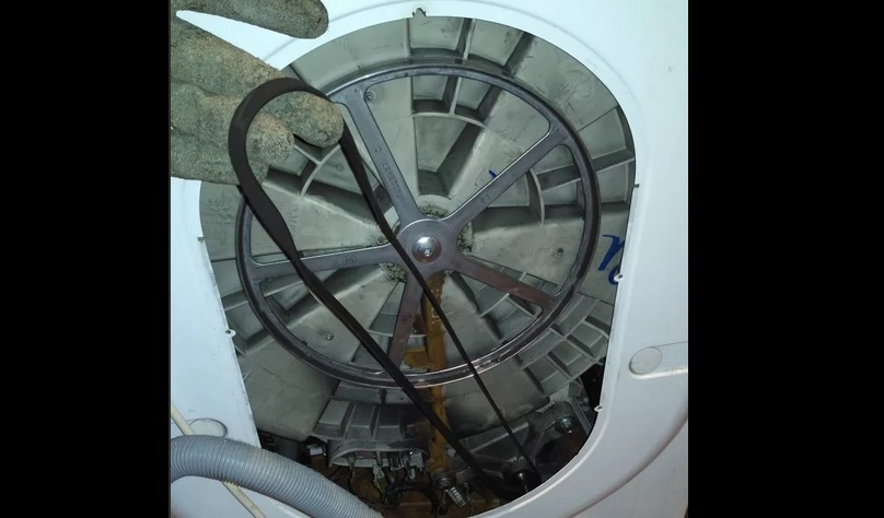 remove the drive belt from the pulley