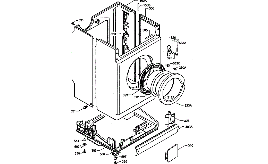 Zanussi washing machine diagram