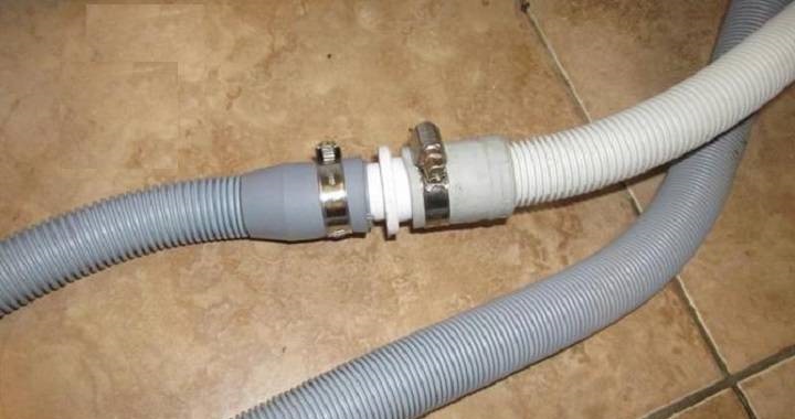 extension of the drain hose for the Zanussi SM