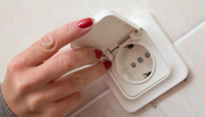 install a moisture-resistant socket
