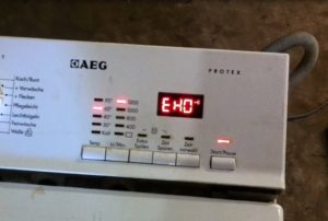 Грешка EH0 в пералня AEG