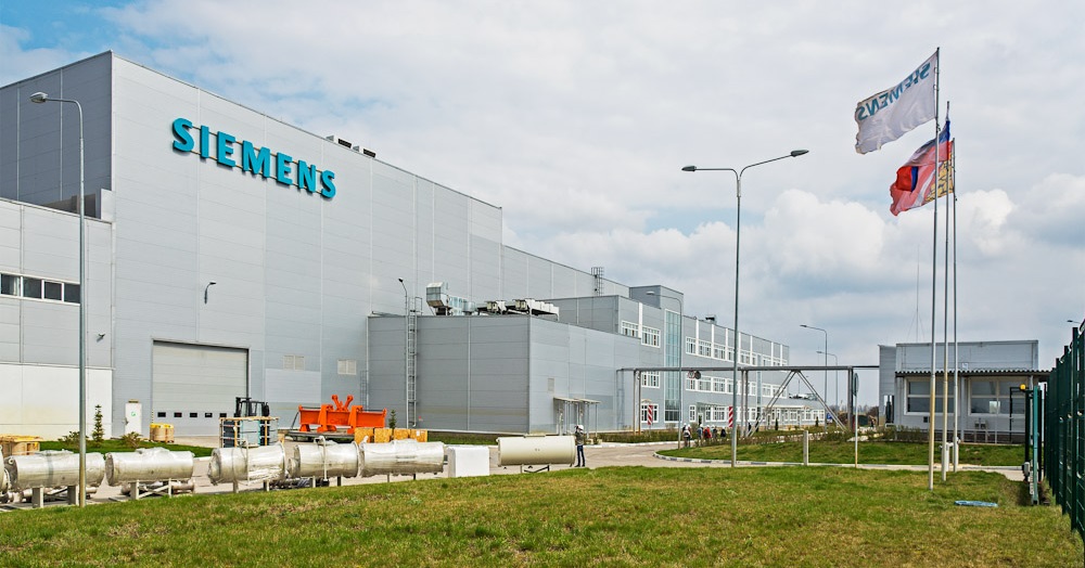 Siemens production is located in different countries.