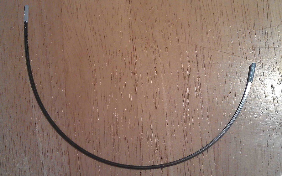 A bra underwire got into the washing machine