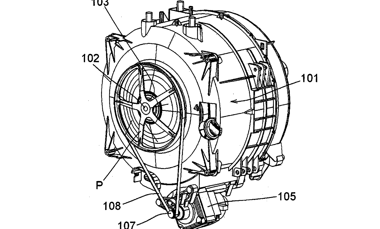 How does the drum rotate?