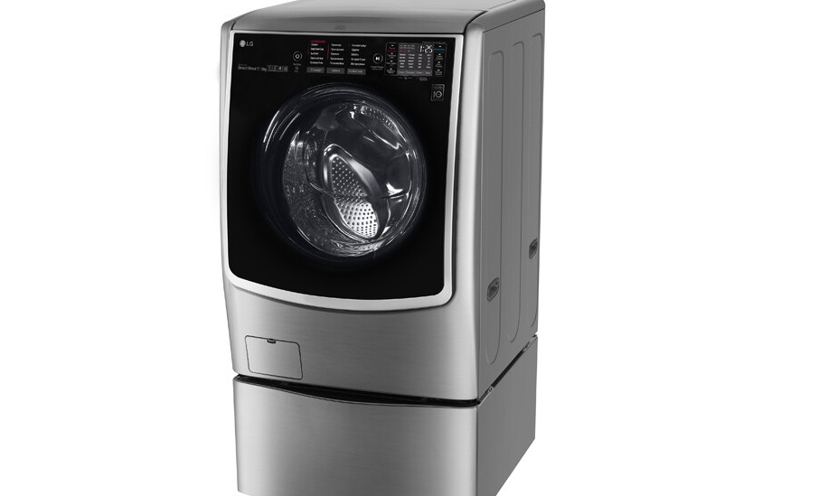 LG washing machine with a large load