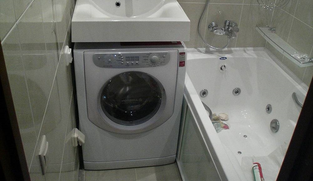 location of the washing machine