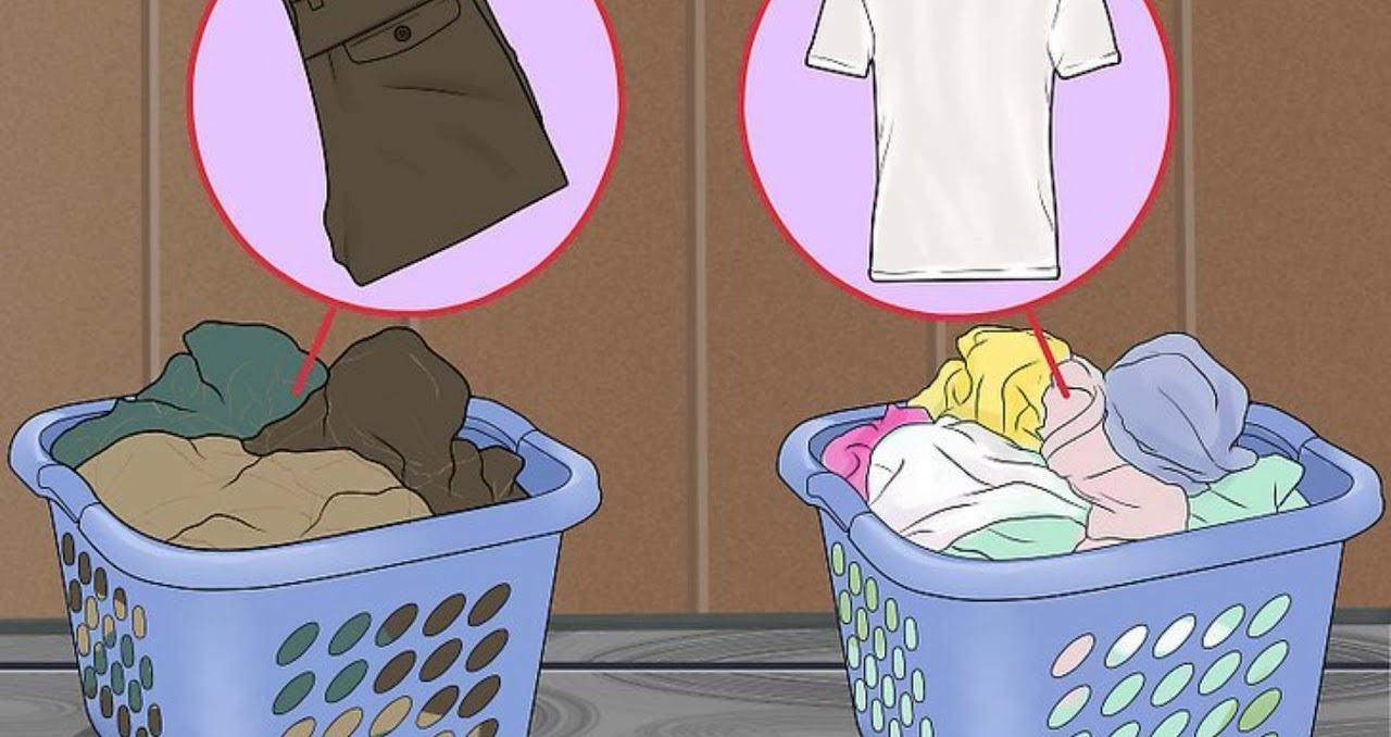 Sort your laundry before washing