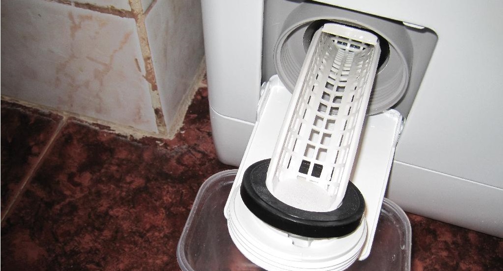 we put a container under it to remove water