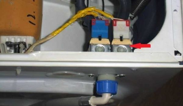 the water inlet valve is broken