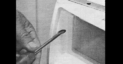 remove the screws around the dispenser