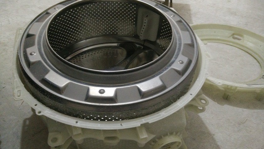 we take out and split the tank in half