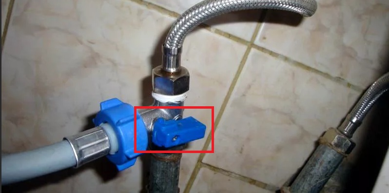 Is the water supply to the machine shut off?