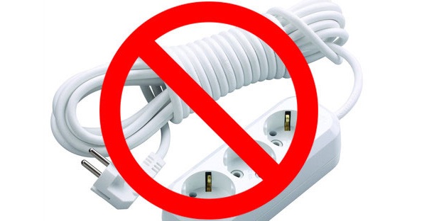 you cannot use an extension cord