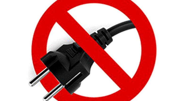 the power was cut off