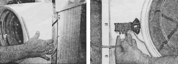 remove the front wall and disconnect the door lock