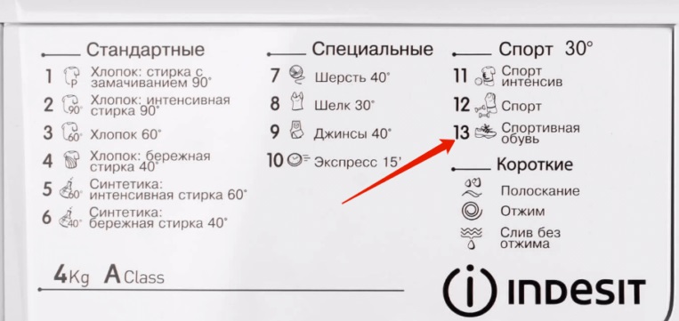 Select the appropriate Sports Shoes mode