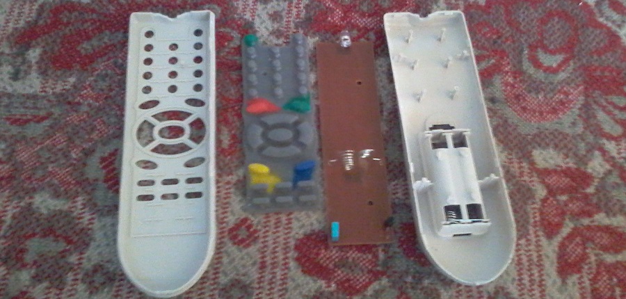 disassembling the damaged remote control