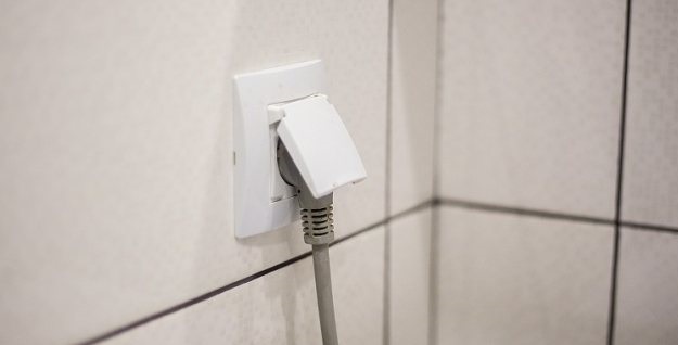 We install a moisture-resistant socket