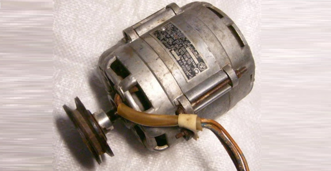 a motor from an old washing machine
