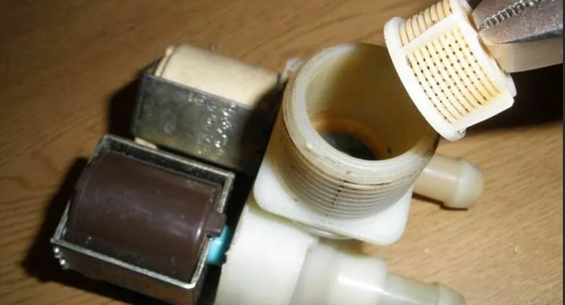 the valve mesh is clogged