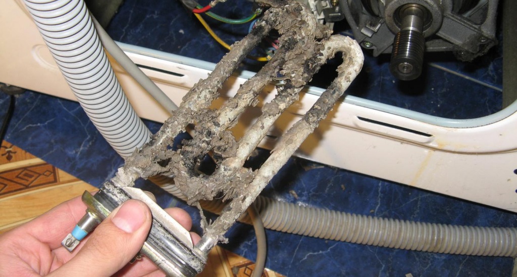 there is a lot of scale on the heating element