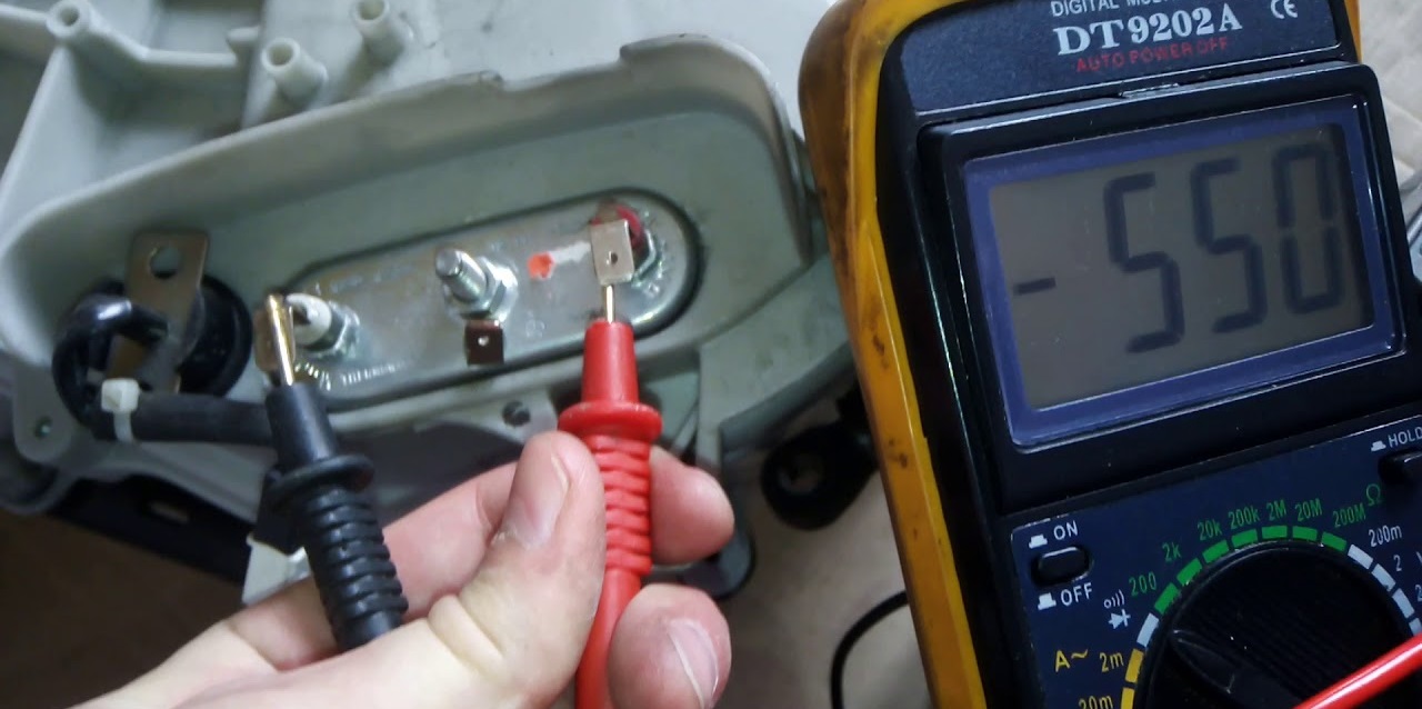 We check the heating element with a device