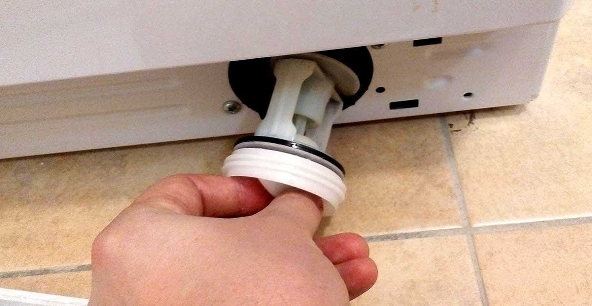 Indesit washing machines have a filter hidden behind the panel.