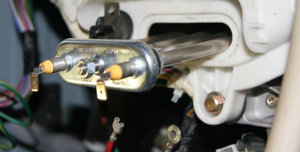 remove the heating element from the washing machine