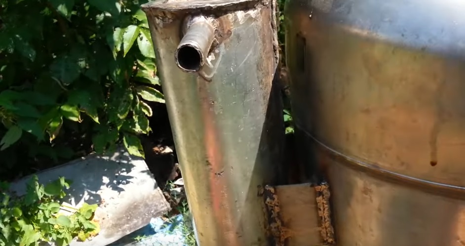 tank with a coil inside