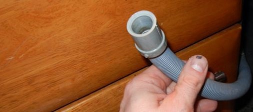 the drain hose is clogged