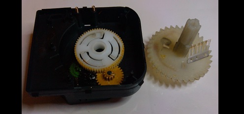 we remove and check the gears