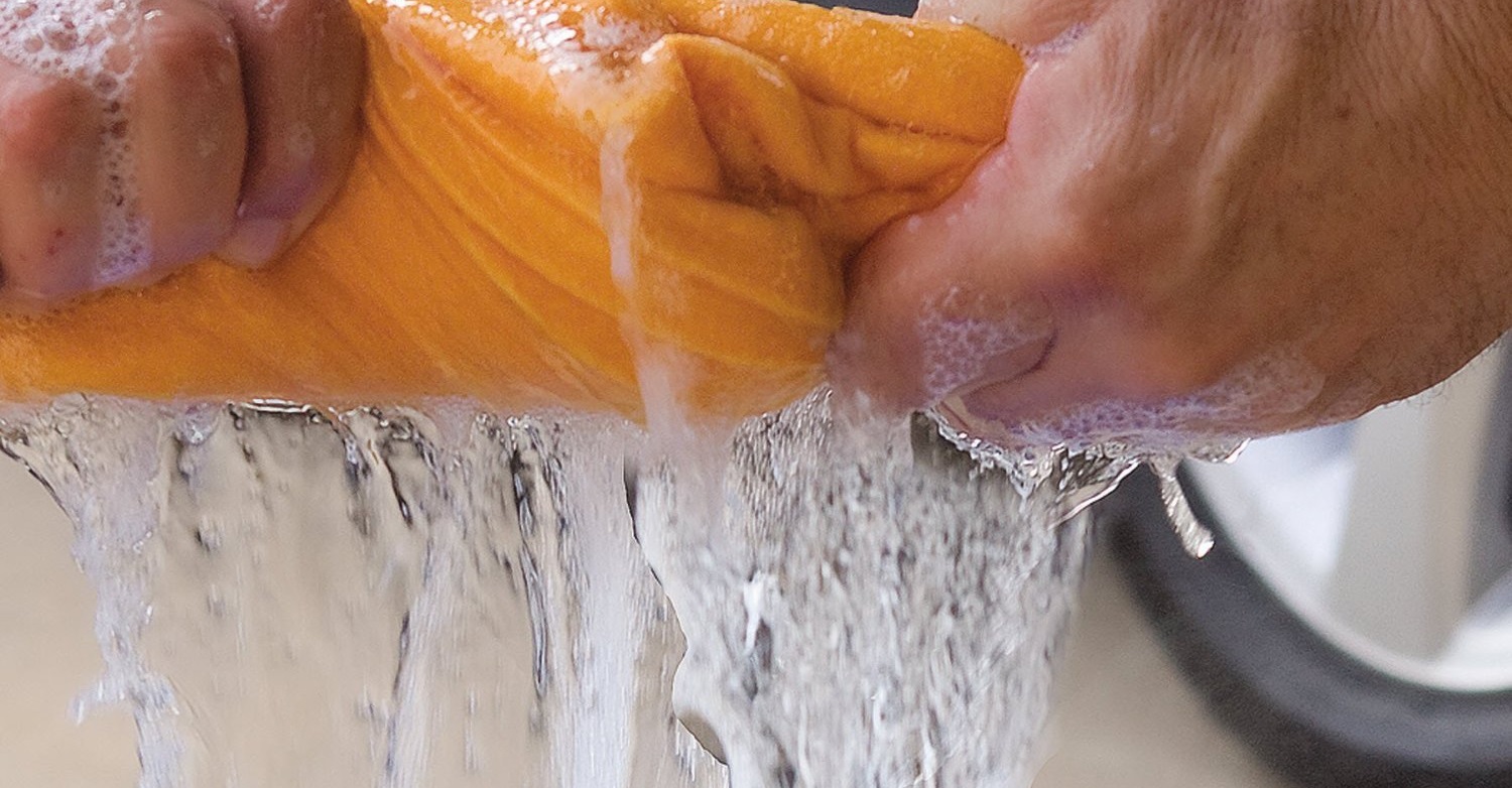 you will have to wring out the laundry by hand