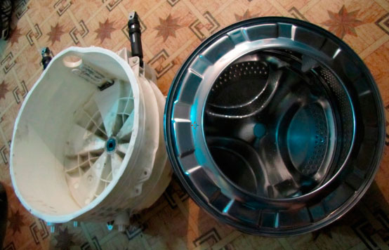 How to remove the drum from the washing machine