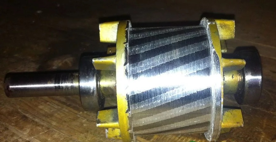 Only the rotor heats up