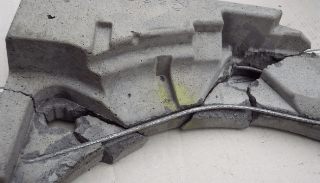 the counterweight in the machine collapsed