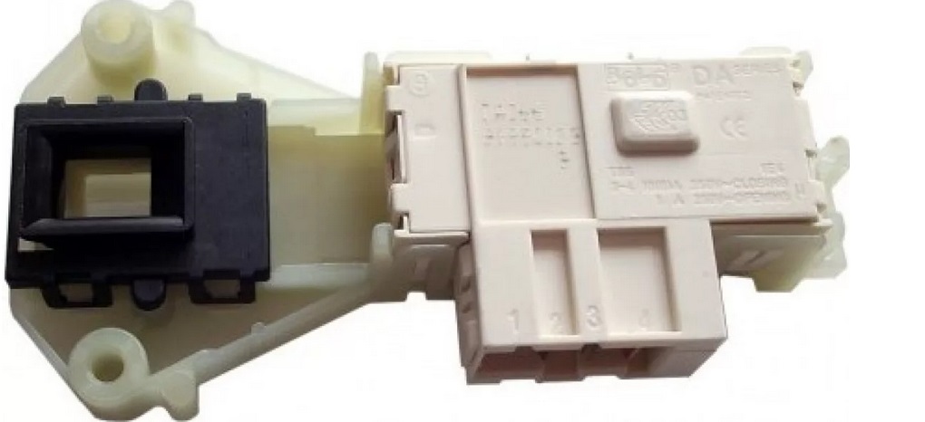 The door lock on the washing machine burned out