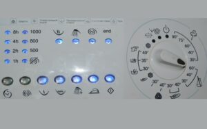 Символ за накисване на пералня