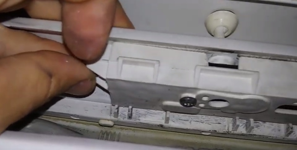 unscrew the lock screws