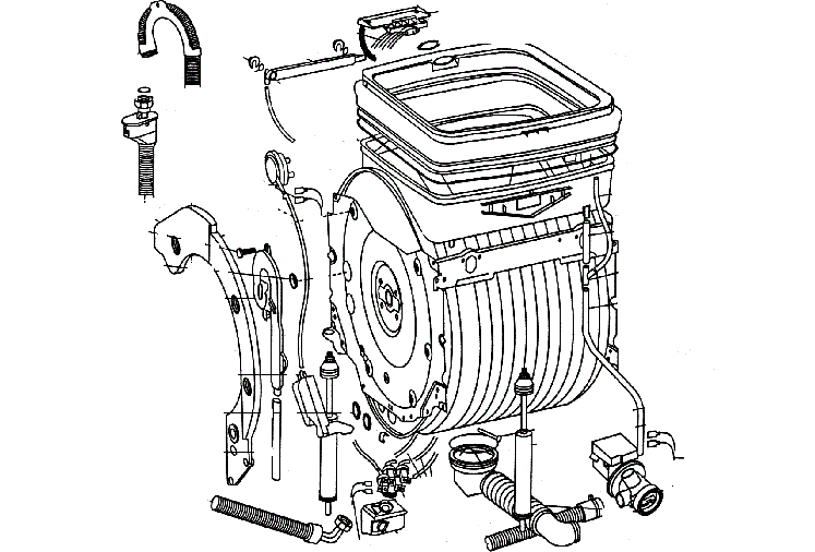 How a top-loading washing machine works