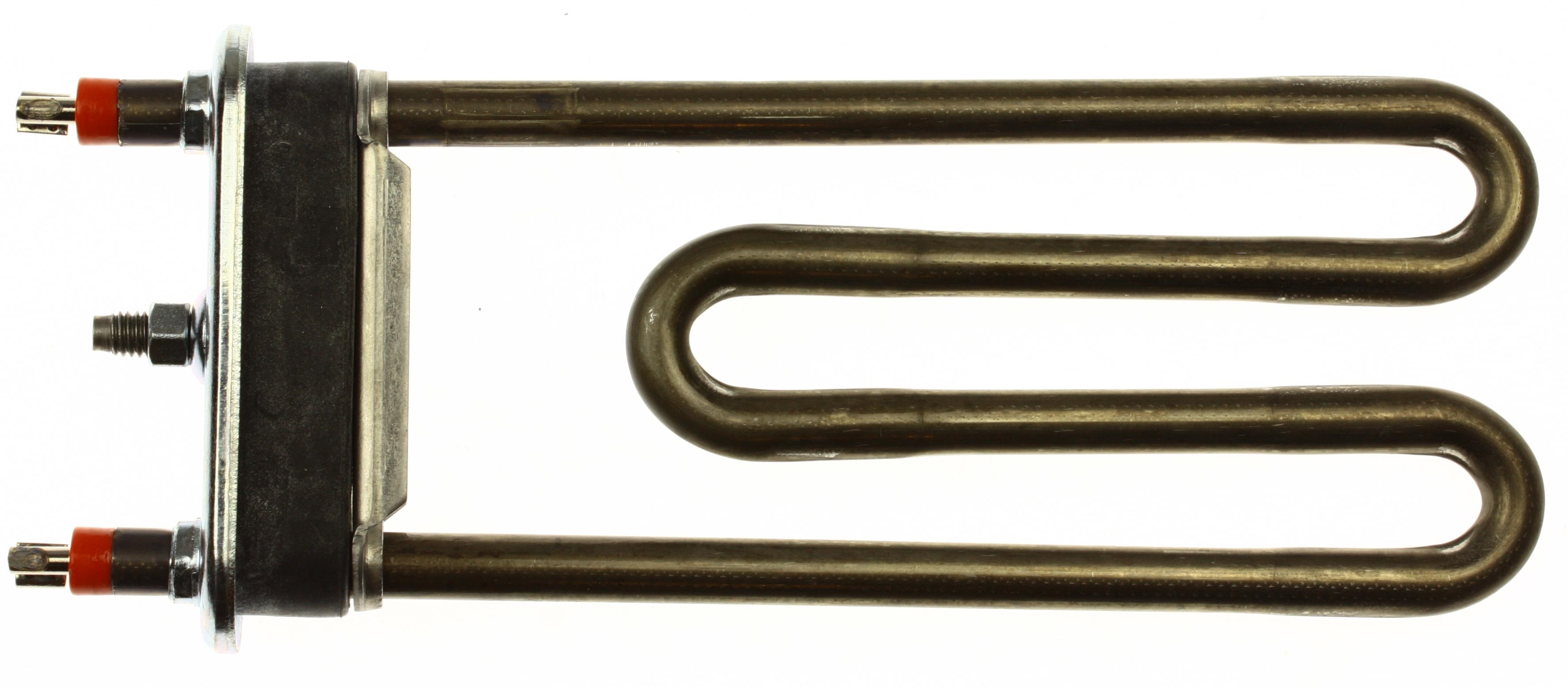 Heating element for a washing machine with vertical loading