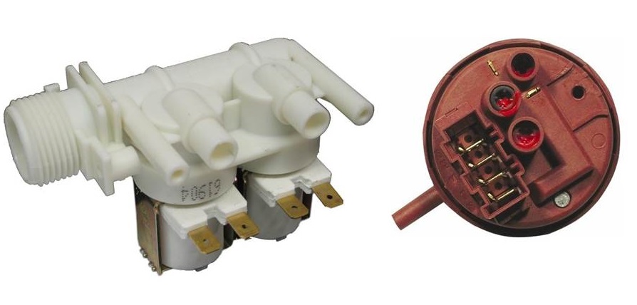 inlet valve and pressure switch