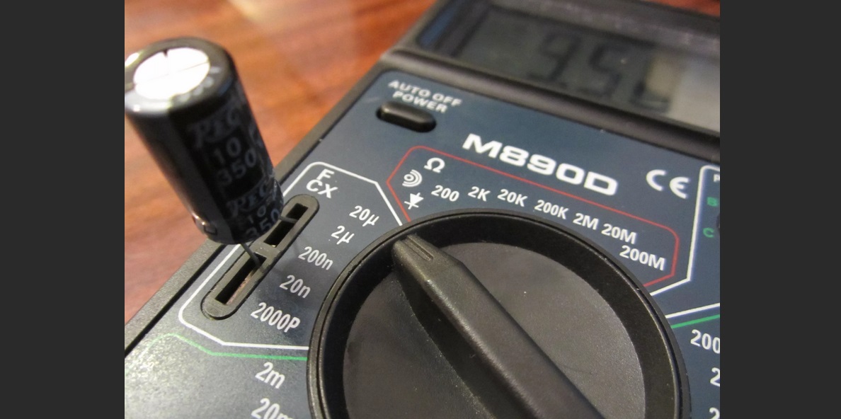 checking the capacitor's capacitance