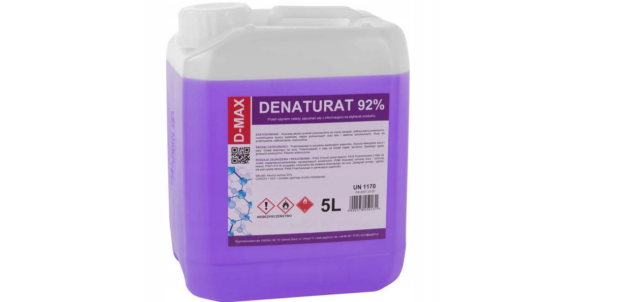 denatured alcohol for cleaning a hat