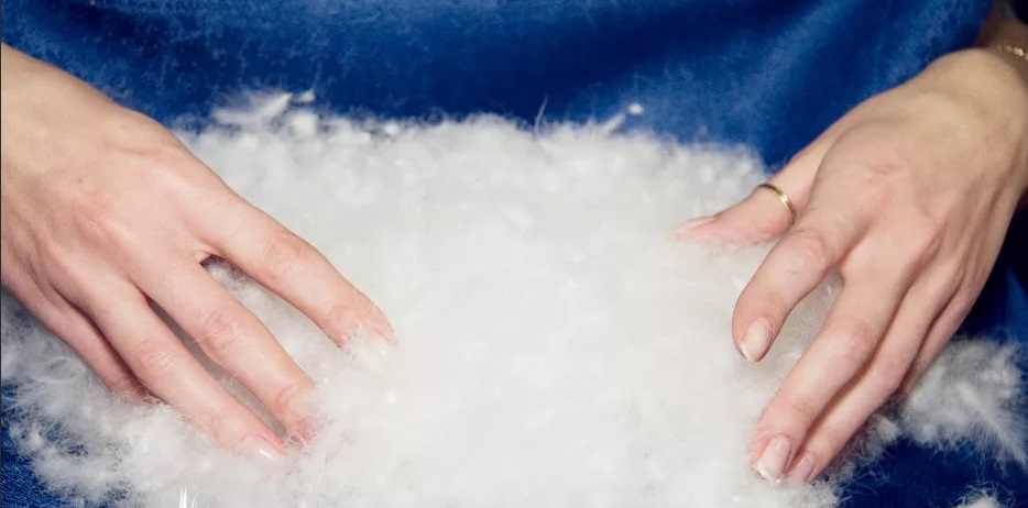 we lay out the fluff to dry